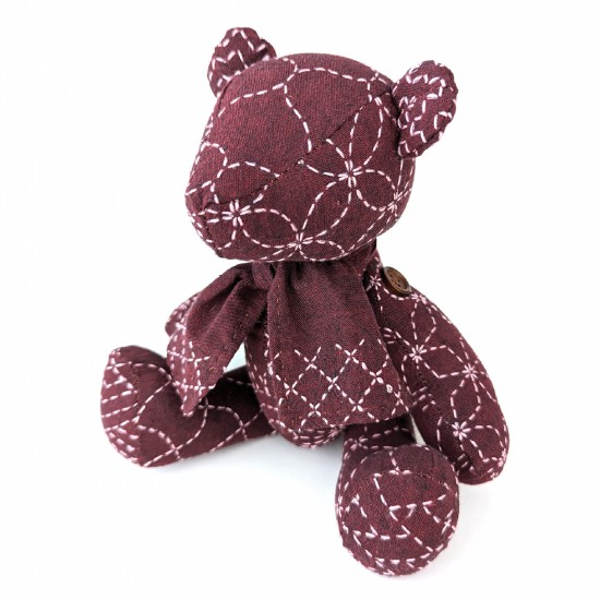 Little Sashiko Teddy Bear